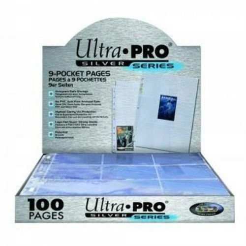 Ultra Pro Silver Series 100/9 Pocket Page Protectors, New, Free Shipping