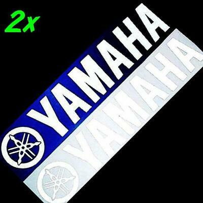 Yamaha Reflective White 8.25in 21cm Decals Stickers R 6 1 Zuma 3 Moto Gp Racing