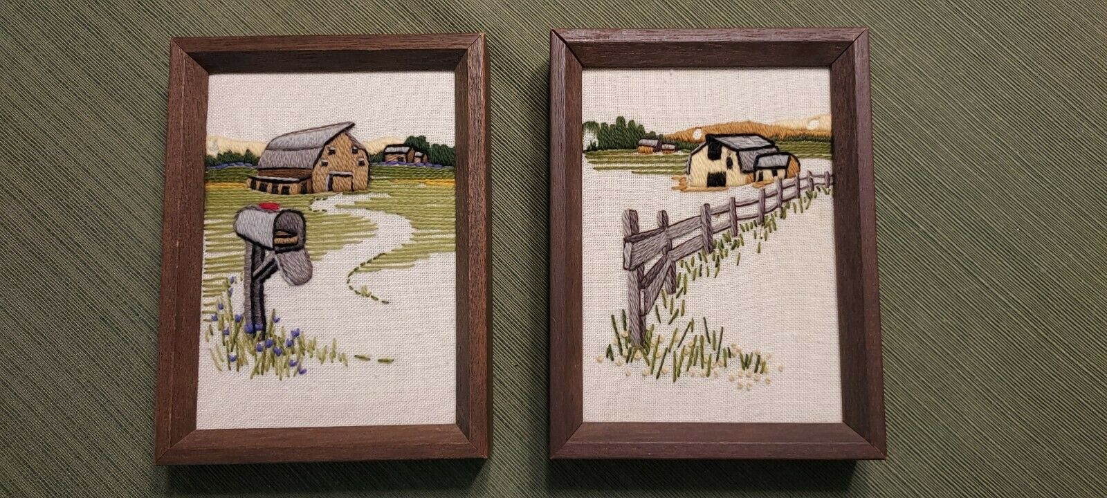 Framed 815 R.f.d. #1 And Pasture Fence 8" X 6" Sunset Designs, Inc.
