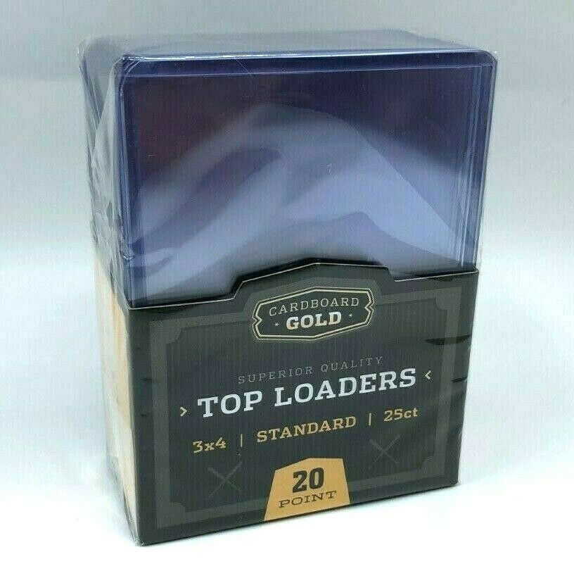 Trading Card Sleeves Hard Plastic Clear Case Holder 25 Baseball Cards Topload