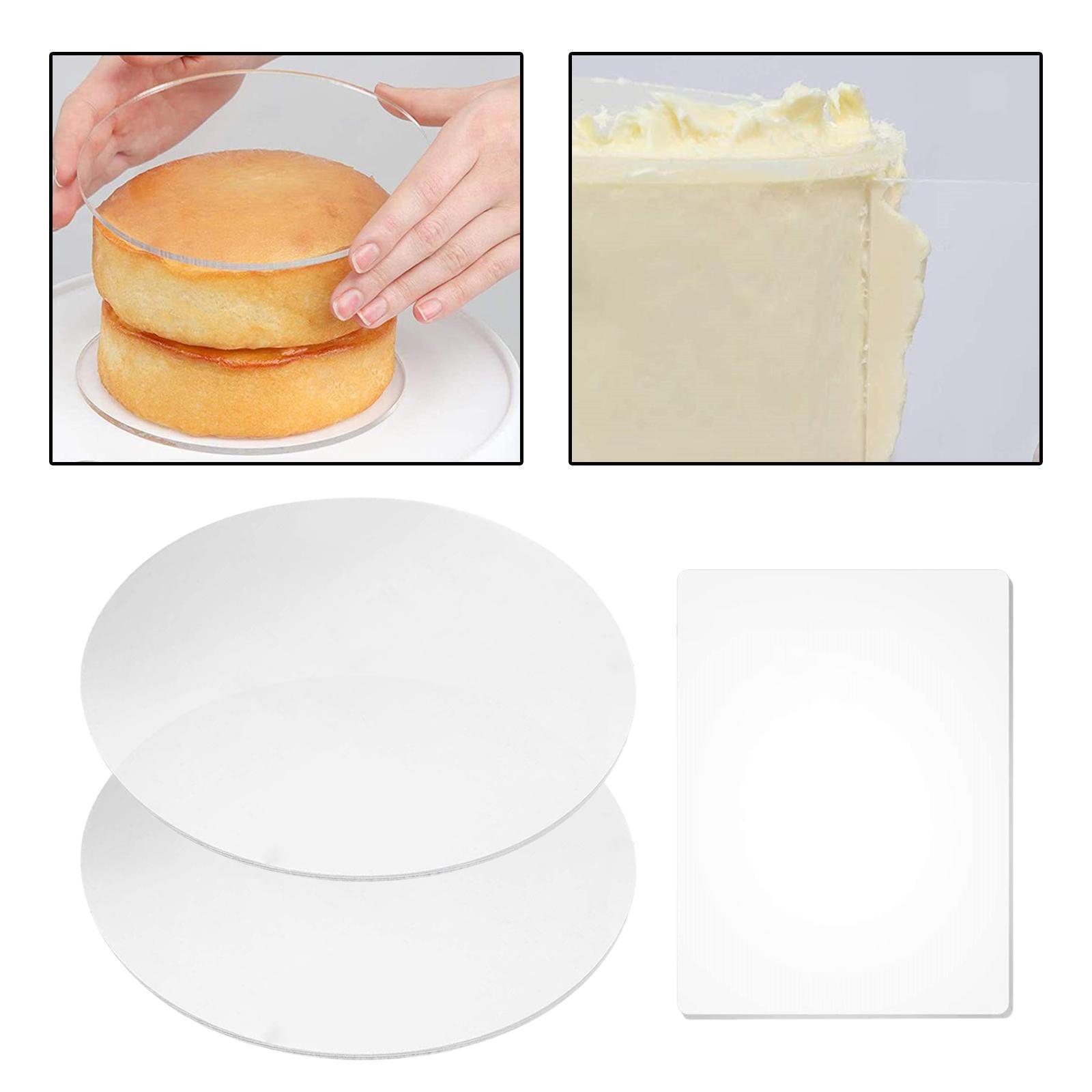 Transparent Round Cake Disk Set Cake Baking Craft For Art Cake Craft Cake