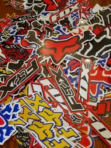 Lot Set Of 10 Fox Racing Style Stickers Decals Racing Motorcycle Motocross Atv